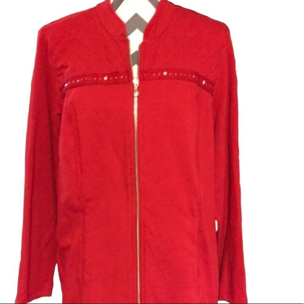 Christopher & Banks Red Jacket Large